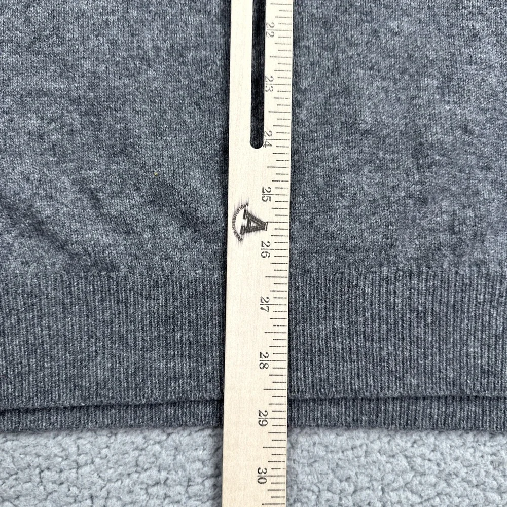 VTG 90s LL Bean Lambs Wool Sweater Vest Men XL Tall Grey V-Neck Knit Grandpa